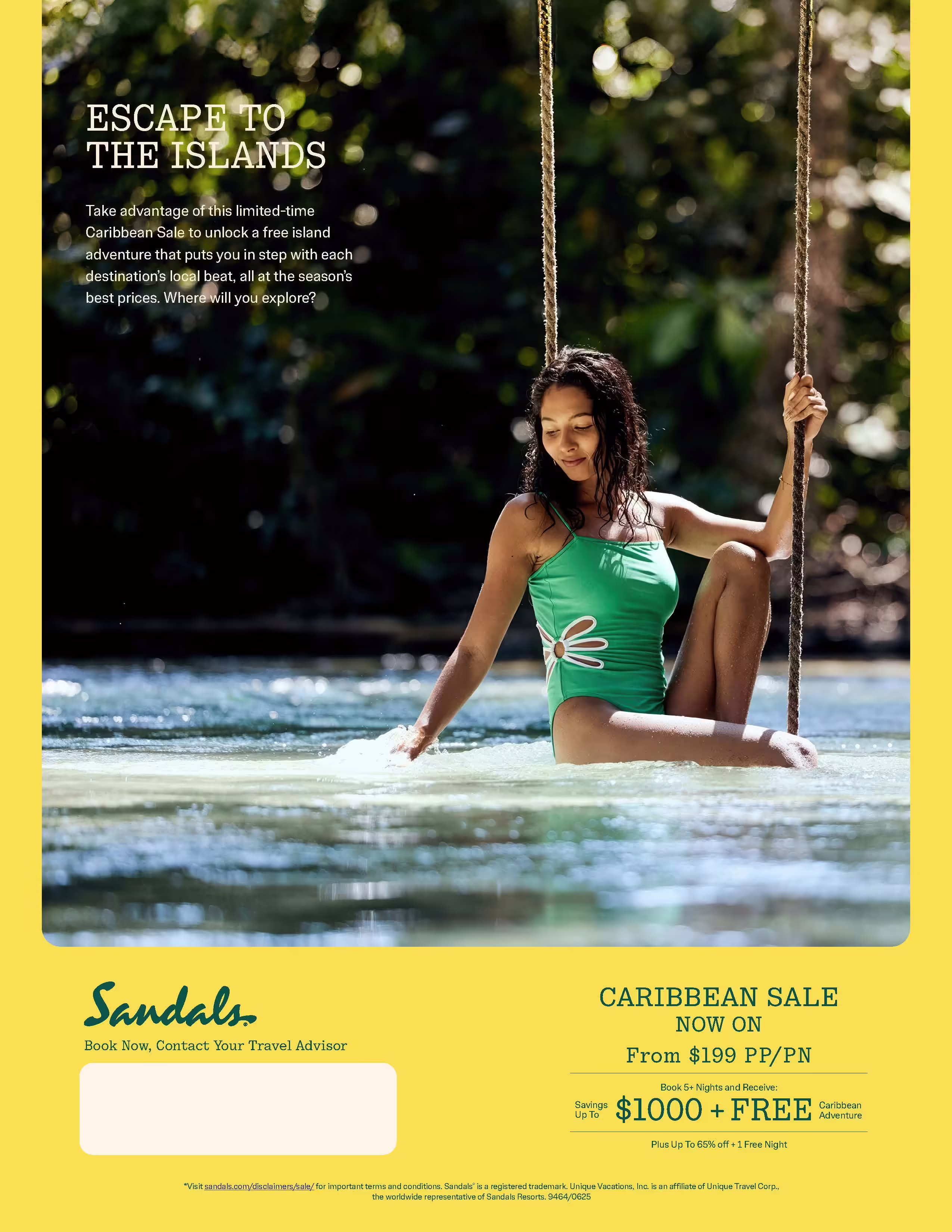 , Sandals Caribbean Sale